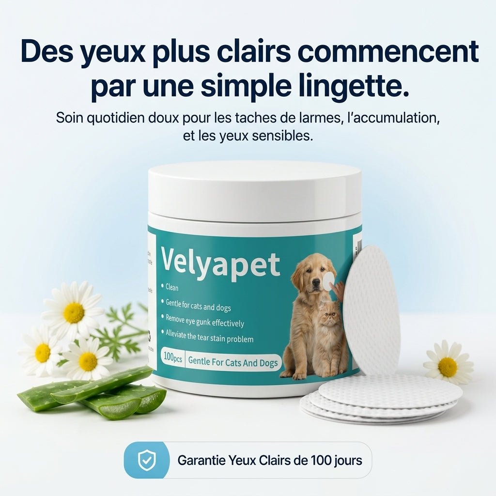 Velyapet – Lingettes pour traces de larmes chiens & chats - Velyapet