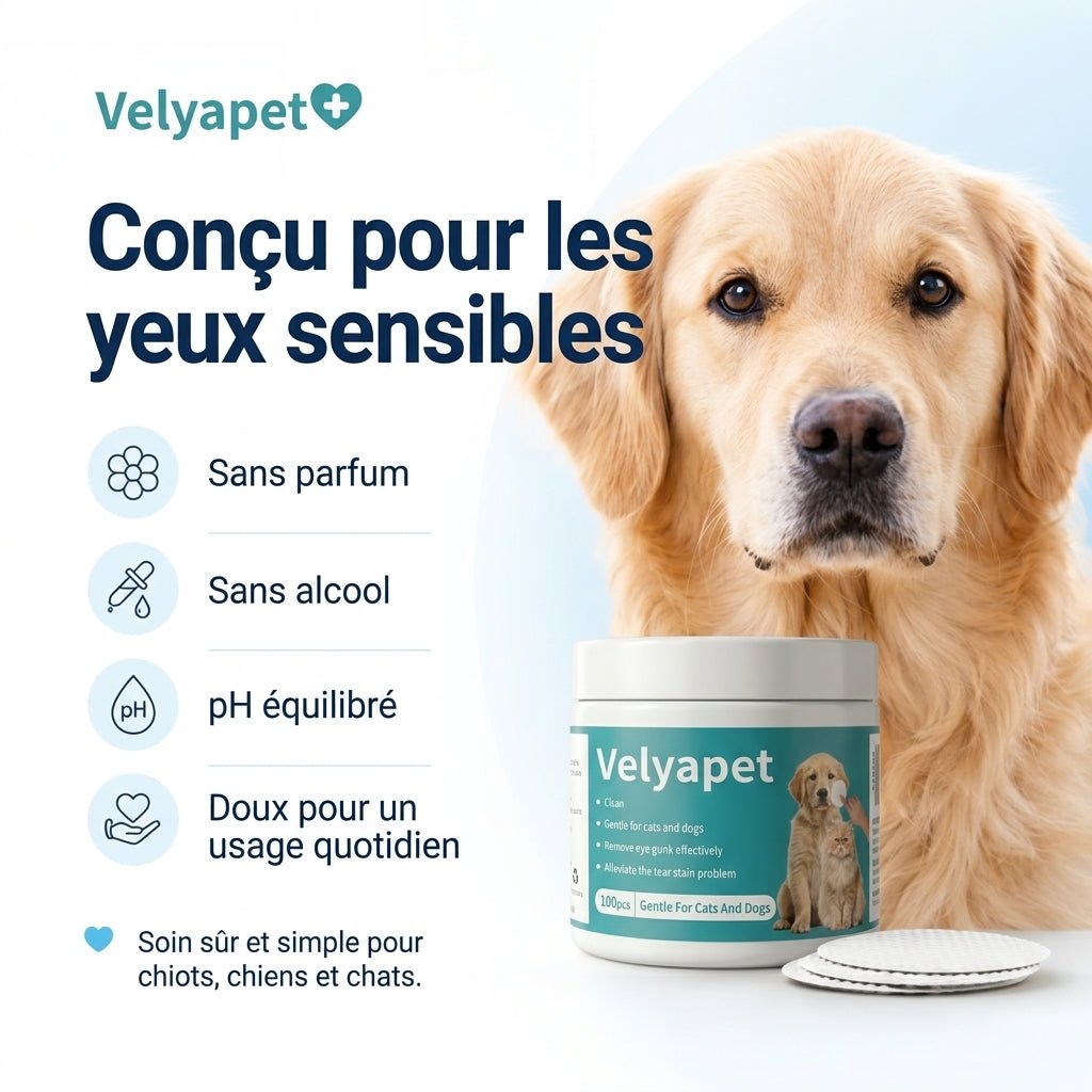 Velyapet – Lingettes pour traces de larmes chiens & chats - Velyapet