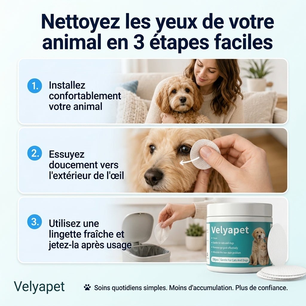 Velyapet – Lingettes pour traces de larmes chiens & chats - Velyapet